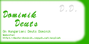 dominik deuts business card